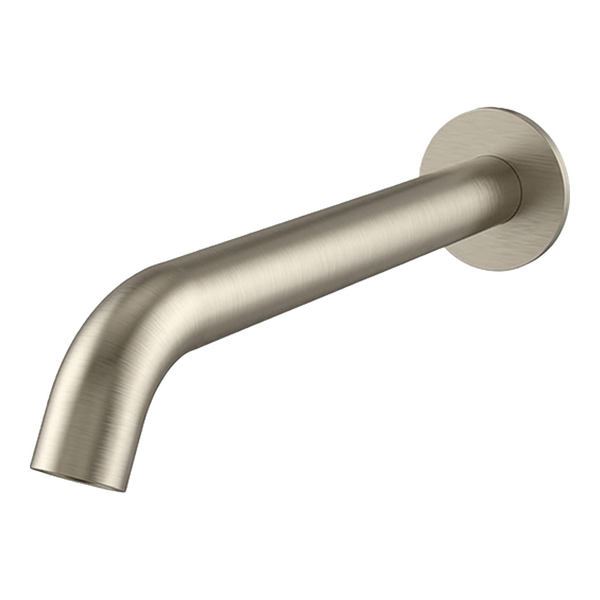 Arcisan Axus Pin Wall Mounted Bath Spout 220mm Brushed Nickel