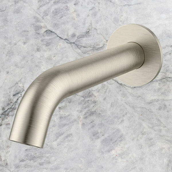 Arcisan Axus Pin Wall Mounted Bath Spout 150mm Brushed Nickel