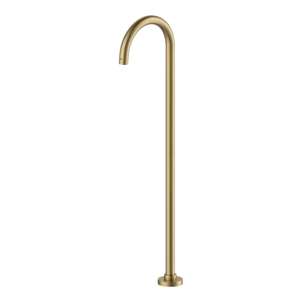Arcisan Axus Pin Freestanding Bath Spout Brushed Brass