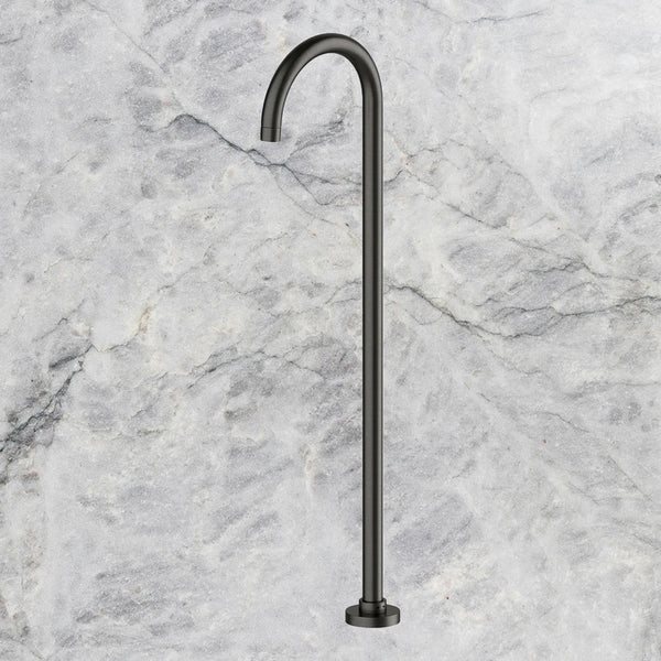 Arcisan Axus Pin Freestanding Bath Spout Brushed Iron