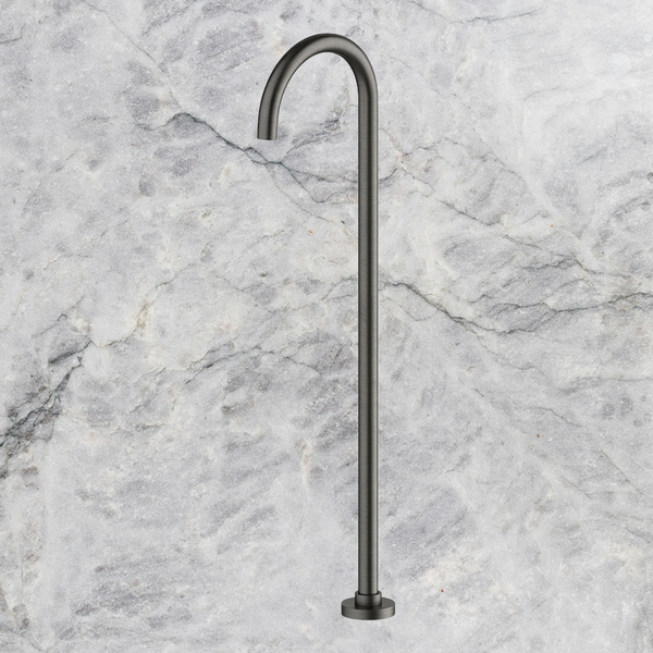 Arcisan Axus Pin Freestanding Bath Spout Brushed Gunmetal