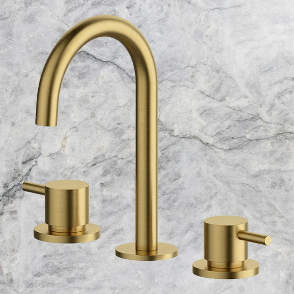 Arcisan Axus Pin Basin Set Brushed Brass