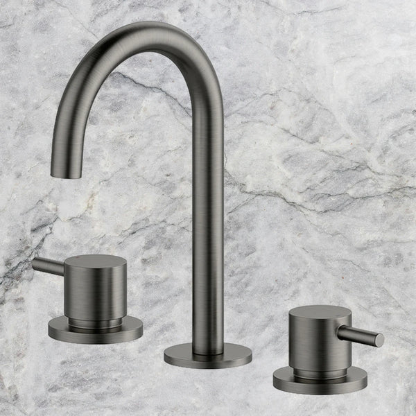 Arcisan Axus Pin Basin Set Brushed Gunmetal