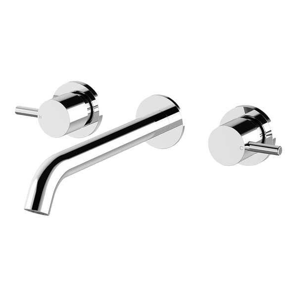 Arcisan Axus Pin Wall Mount Basin Set 220mm Spout Chrome