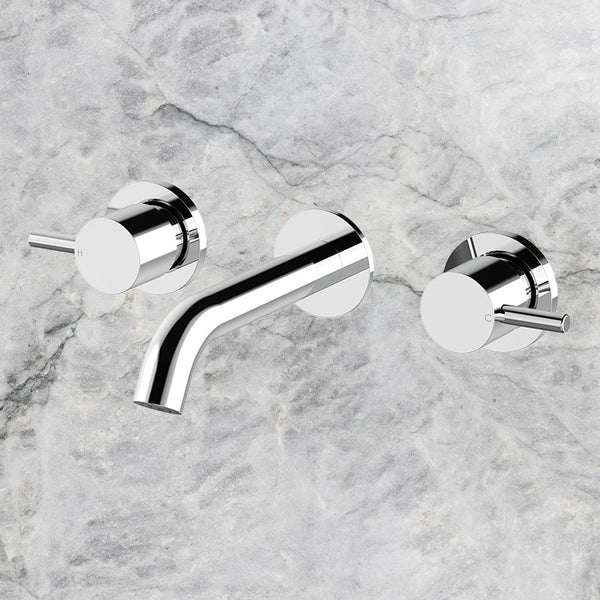 Arcisan Axus Pin Wall Mount Basin Set 150mm Spout Chrome