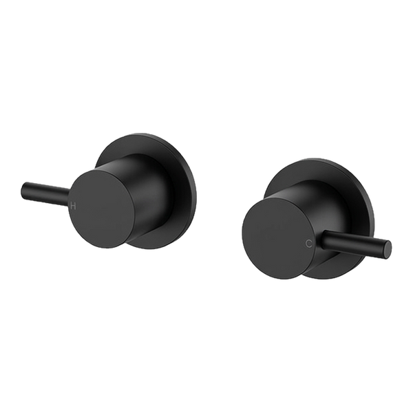 Arcisan Axus Pin Wall Taps (Pair) Matte Black