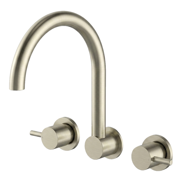 Arcisan Axus Pin Wall Mount Kitchen or Laundry Set Brushed Nickel
