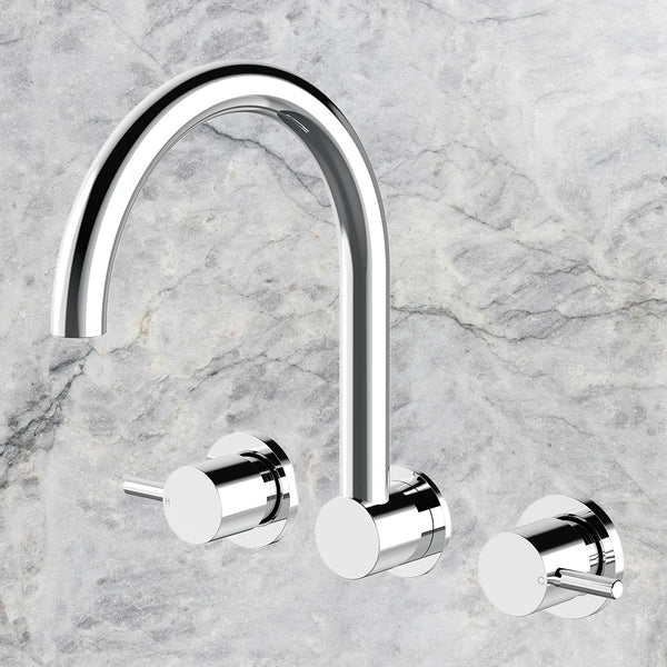 Arcisan Axus Pin Wall Mount Kitchen or Laundry Set Chrome