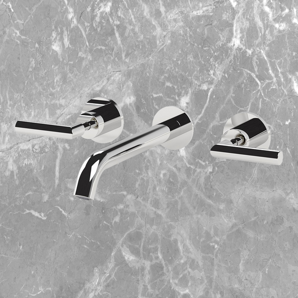 Arcisan Axus Lever Wall Mount Basin Set 220mm Spout Chrome