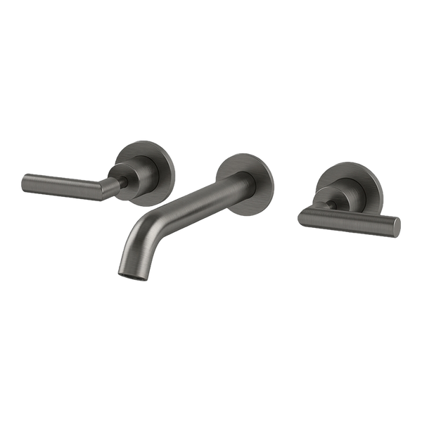 Arcisan Axus Lever Wall Mount Basin Set 150mm Spout Brushed Gunmetal