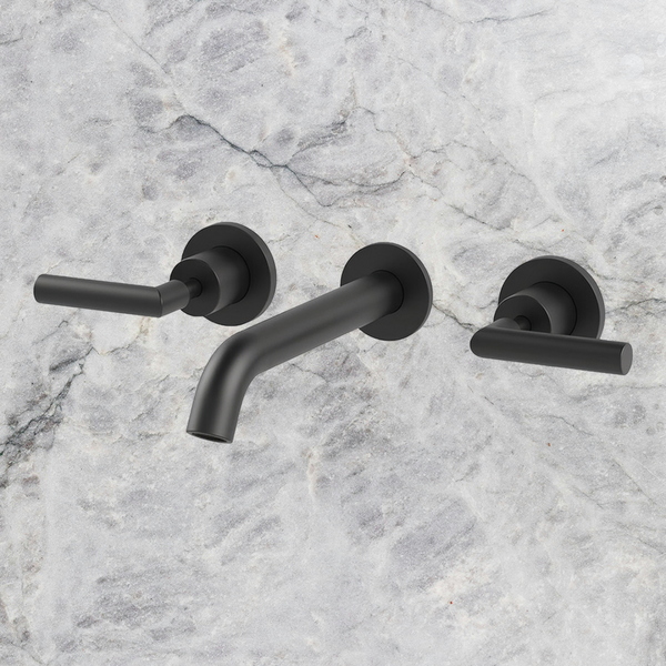 Arcisan Axus Lever Wall Mount Basin Set 150mm Spout Matte Black