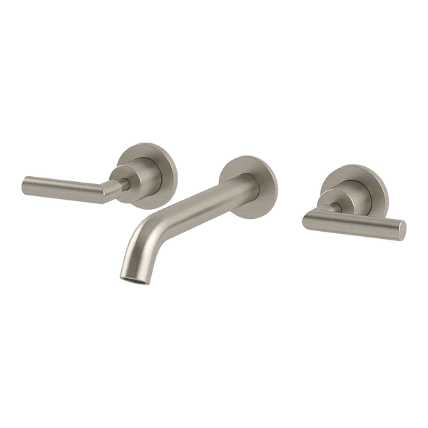 Arcisan Axus Lever Wall Mount Basin Set 150mm Spout Brushed Nickel