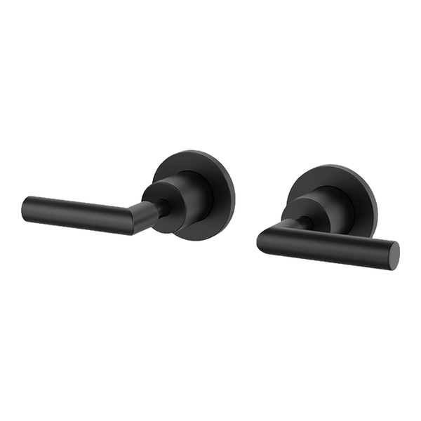 Arcisan Axus Lever Wall Taps (Pair) Matte Black