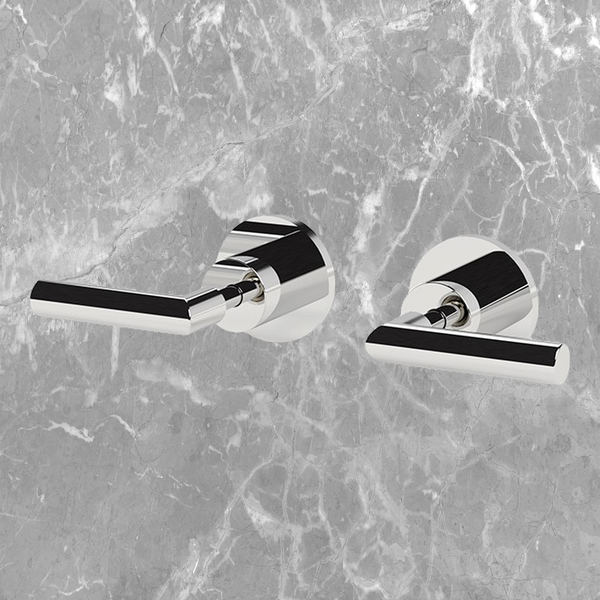 Arcisan Axus Lever Wall Taps (Pair) Chrome
