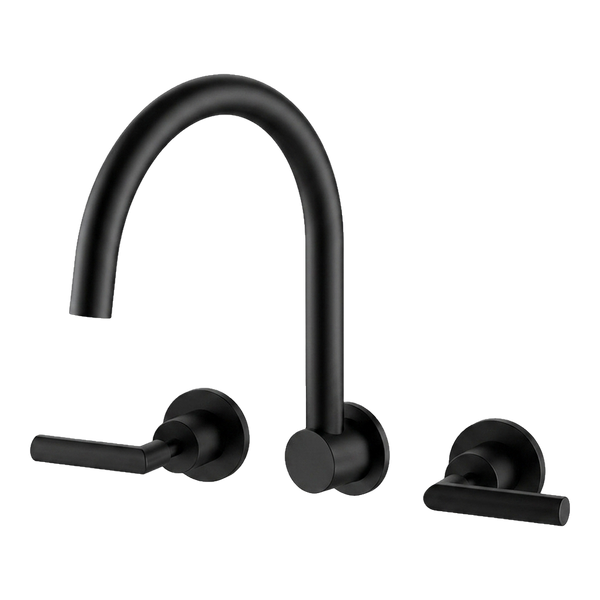 Arcisan Axus Lever Wall Mount Kitchen or Laundry Set Matte Black