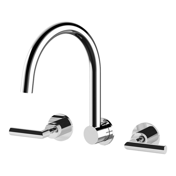 Arcisan Axus Lever Wall Mount Kitchen or Laundry Set Chrome
