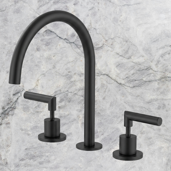 Arcisan Axus Lever Kitchen or Laundry Set Matte Black
