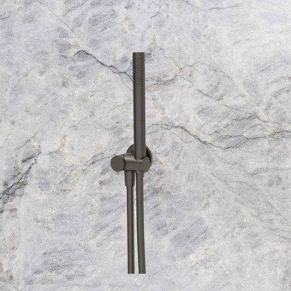 Arcisan Axus Tubular Hand Shower Set with Swivel Holder Brushed Gunmetal