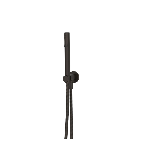 Arcisan Axus Tubular Hand Shower Fixed Elbow and Hose Set Brushed Iron