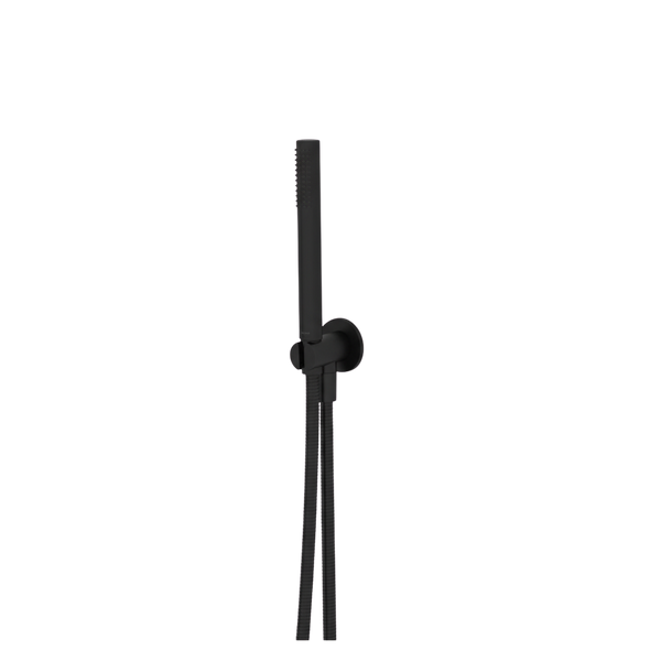 Arcisan Axus Tubular Hand Shower Fixed Elbow and Hose Set Matte Black