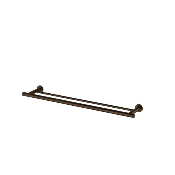 Arcisan Axus Double Towel Rail 600mm Brushed Iron