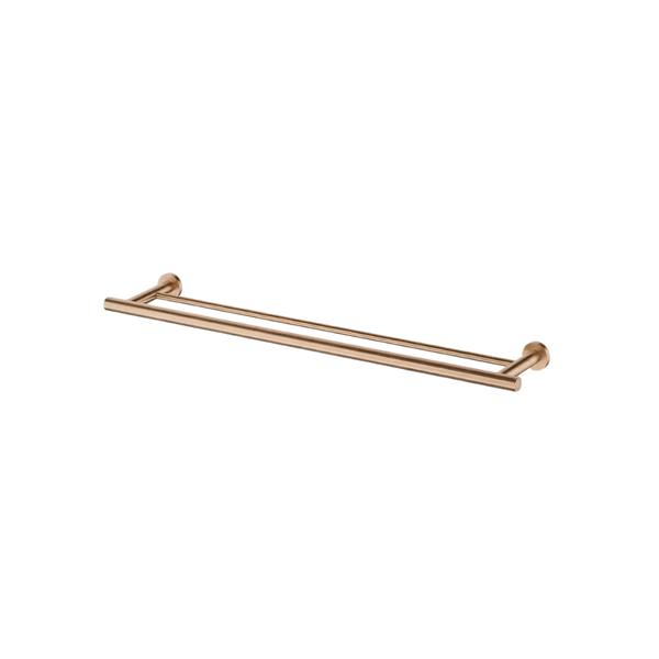 Arcisan Axus Double Towel Rail 600mm Brushed Rose Gold