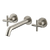 Arcisan Axus Cross Wall Mount Basin Set 220mm Spout Brushed Nickel