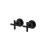 Arcisan Axus Cross Wall Taps Set Pair Matte Black