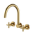 Arcisan Axus Cross Wall Mount Kitchen Set Brushed Brass