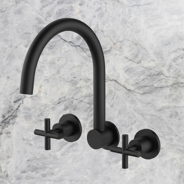 Arcisan Axus Cross Wall Mount Kitchen Set Matte Black