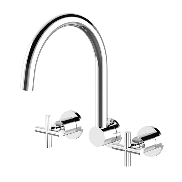 Arcisan Axus Cross Wall Mount Kitchen Set Chrome