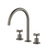 Arcisan Axus Cross Kitchen Set with Swivel Arch Spout Brushed Gunmetal