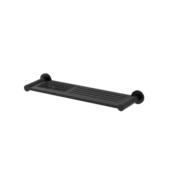 Arcisan Axus Stainless Steel Shelf with Soap Dish 370mm Matte Black