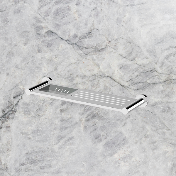 Arcisan Axus Stainless Steel Shelf with Soap Dish 370mm Chrome