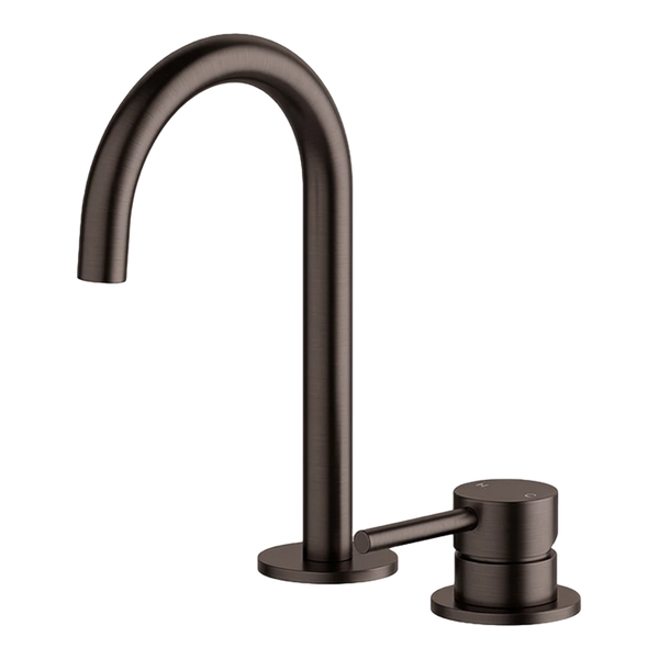 Arcisan Axus Pin 2-Hole Basin Mixer Dark Bronze