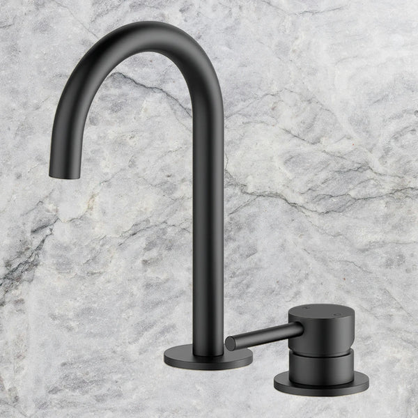 Arcisan Axus Pin 2-Hole Basin Mixer Matte Black