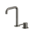 Arcisan Axus Pin Basin Mixer with 195x140mm Squareline Spout Brushed Gunmetal