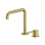 Arcisan Axus Pin Basin Mixer with 195x180mm Squareline Spout Brushed Brass