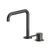 Arcisan Axus Pin Basin Mixer with 195x180mm Squareline Spout Brushed Iron