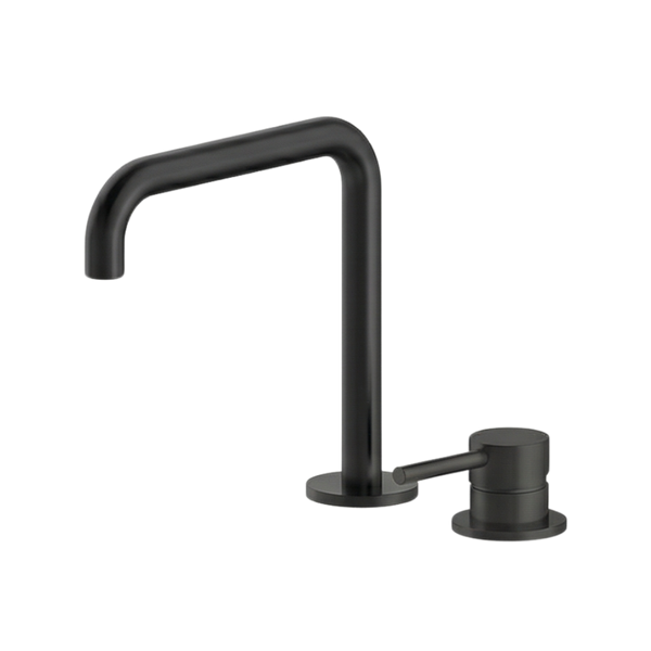 Arcisan Axus Pin Basin Mixer with 195x180mm Squareline Spout Matte Black