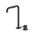 Arcisan Axus Pin Basin Mixer with 260x180mm Squareline Spout Matte Black
