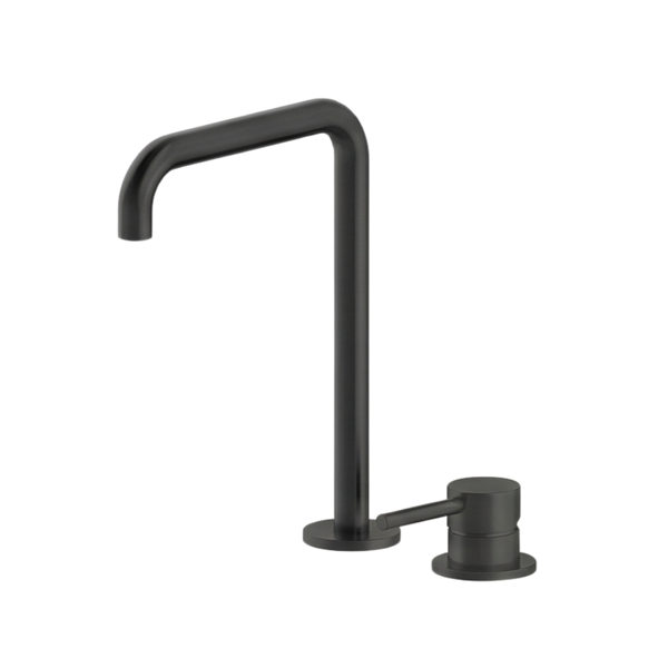 Arcisan Axus Pin Basin Mixer with 260x180mm Squareline Spout Matte Black