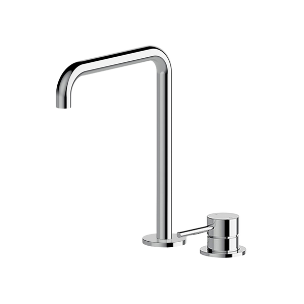 Arcisan Axus Pin Basin Mixer with 260x180mm Squareline Spout Chrome