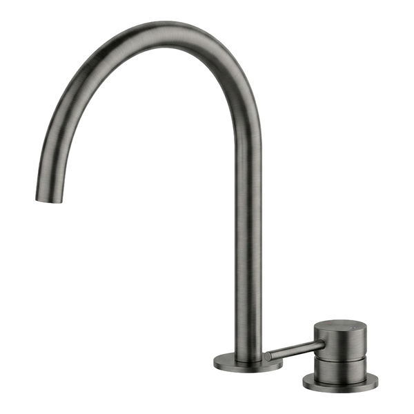 Arcisan Axus Pin 2-Hole Kitchen Mixer Brushed Gunmetal