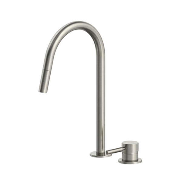 Arcisan Axus Pin Sink Mixer with Pull Down Nozzle Brushed Nickel