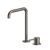 Arcisan Axus Pin Sink Mixer with 296x220mm Swivel Squareline Spout Brushed Gunmetal