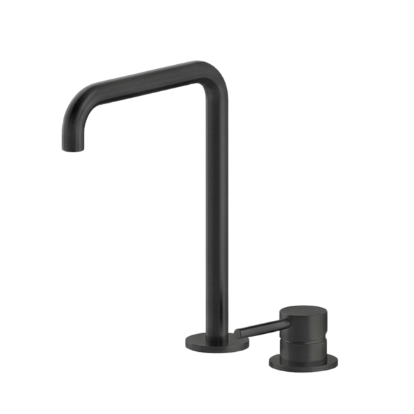 Arcisan Axus Pin Sink Mixer with 296x220mm Swivel Squareline Spout Matte Black