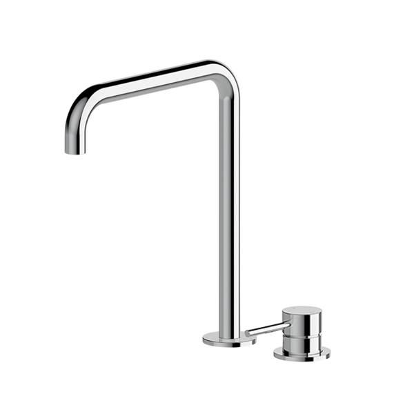 Arcisan Axus Pin Sink Mixer with 296x220mm Swivel Squareline Spout Chrome