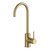 Arcisan Axus Pin Gooseneck Basin Mixer Brushed Brass