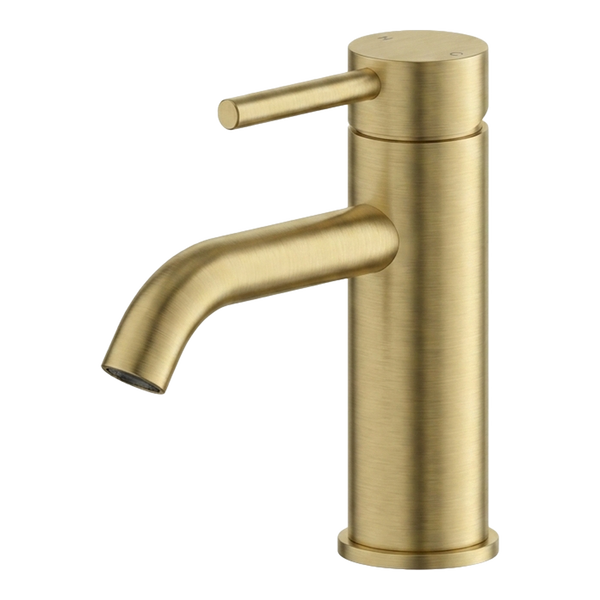 Arcisan Axus Pin Basin Mixer Brushed Brass